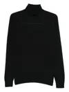 John Smedley Hawley Halterneck Sweater In Black