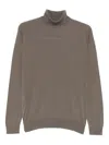 John Smedley Hawley Pullover Roll Neck In Brown
