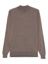 John Smedley High-neck Sweater In Gray
