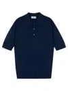 John Smedley Isis Fine Knit Cotton Polo Shirt Clothing