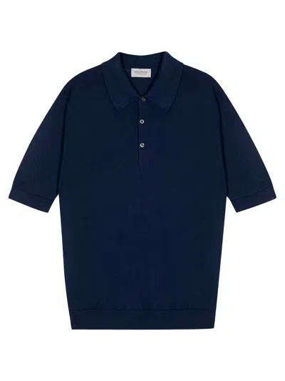 JOHN SMEDLEY ISIS FINE KNIT COTTON POLO SHIRT