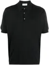John Smedley Short Sleeve Polo Shirt In Black