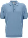 John Smedley Isis Fine Knit Cotton Polo Shirt Clothing In Blue