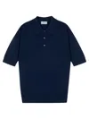 John Smedley Isis Fine Knit Cotton Polo Shirt Clothing In Blue