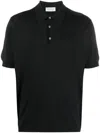John Smedley Isis Fine Knit Cotton Polo Shirt Clothing In Black