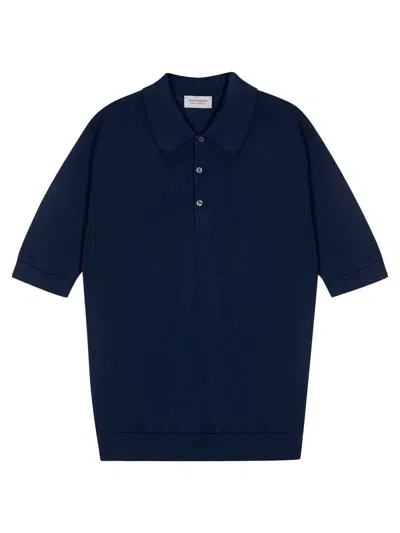 JOHN SMEDLEY JOHN SMEDLEY ISIS FINE KNIT COTTON POLO SHIRT CLOTHING
