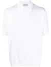 John Smedley Isis Fine Knit Cotton Polo Shirt Clothing In White