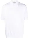 John Smedley Isis Fine Knit Cotton Polo Shirt Clothing In White