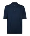 John Smedley Isis Knitted Cotton Polo Shirt In Black