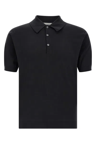 John Smedley Isis Polo Shirt In Black