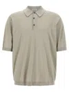 John Smedley 'isis' Polo Shirt In Gray