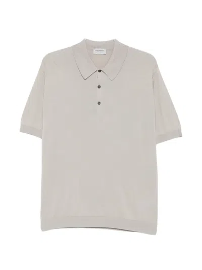 John Smedley Isis Polo Shirt In Gray