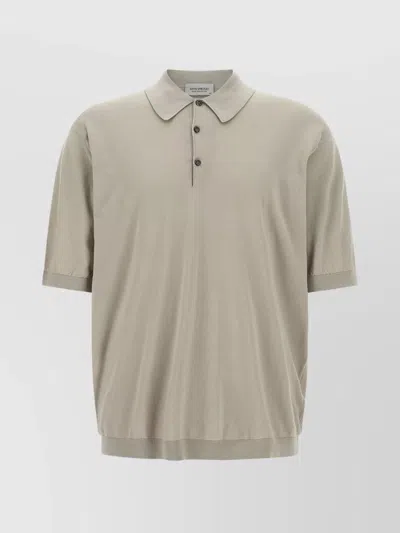 John Smedley Grey Isis Polo Shirt In Neutral