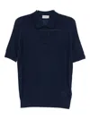 John Smedley Jaxen Merino Wool Polo Shirt In Blue