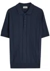 John Smedley Jaxen Ribbed Wool Polo Shirt