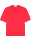 John Smedley Jill Poloshirt In Rot