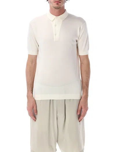 John Smedley Adrian Cotton Polo In White