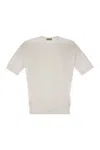 John Smedley Kempton - Cotton Crew-neck Sweater In White