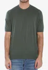 John Smedley Kempton Crewneck T-shirt In Green
