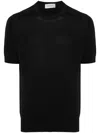 John Smedley Cotton T Shirts In Black
