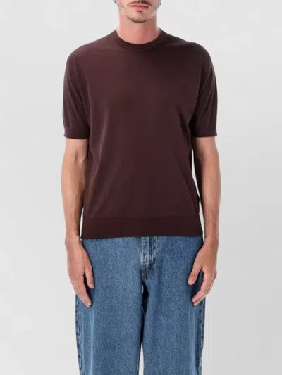 John Smedley Kempton Sea Island Cotton Crew T Shirt In Multi