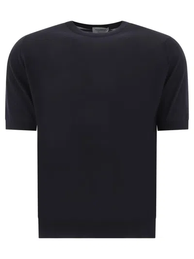 John Smedley "kempton" T-shirt In Blue