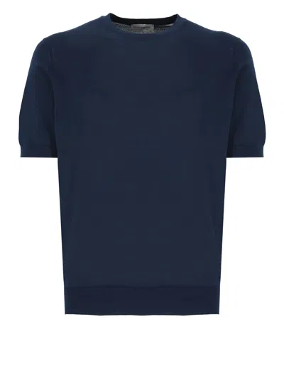 John Smedley Kempton T-shirt In Blue