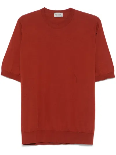 John Smedley Kempton T-shirt In Red