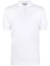 John Smedley Short-sleeved Cotton Adrian Shirt With Tailored Fit In White