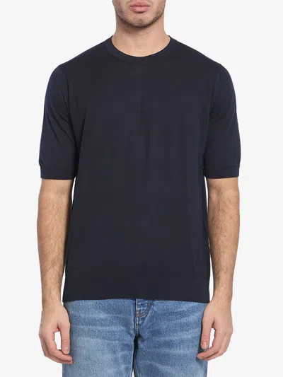 John Smedley Kempton Tshirt In Blue