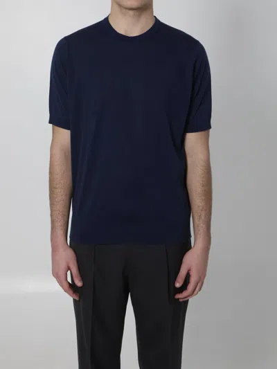 John Smedley Kempton T-shirt In Blue