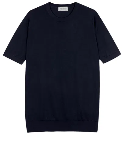 John Smedley Kempton Tshirt In Blue