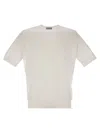 John Smedley Kempton - Cotton Crew-neck Sweater In White
