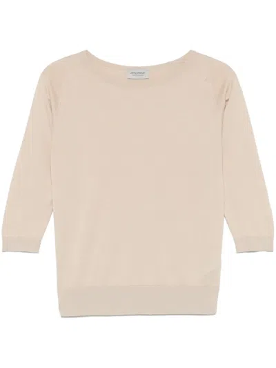 John Smedley Kiersten T-shirt In Neutrals
