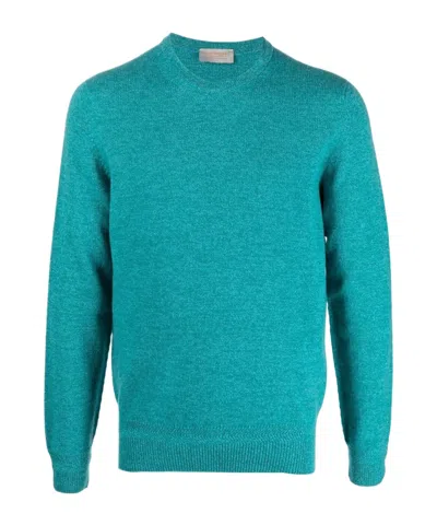 John Smedley Knitted Long-sleeve Jumper In Green