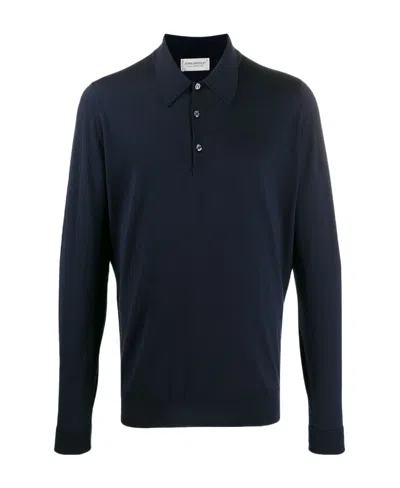 JOHN SMEDLEY KNITTED POLO SHIRT
