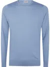 John Smedley Knitted T-shirt In 蓝色