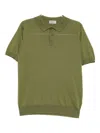 John Smedley Leyburn Polo Shirt In Gold