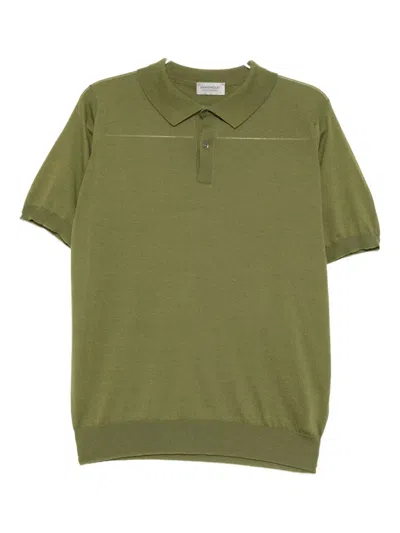 John Smedley Leyburn Polo Shirt In Gold