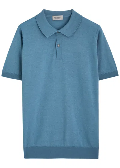 John Smedley Leyburn Wool-blend Polo Shirt