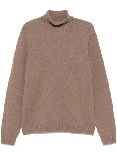 JOHN SMEDLEY LIGHT BROWN FAISAL SWEATER