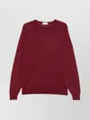 John Smedley Lightweight Long Sleeve Crew Neck Knit In Brown
