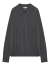 John Smedley Gray Finchley Polo In Cotton In Gray