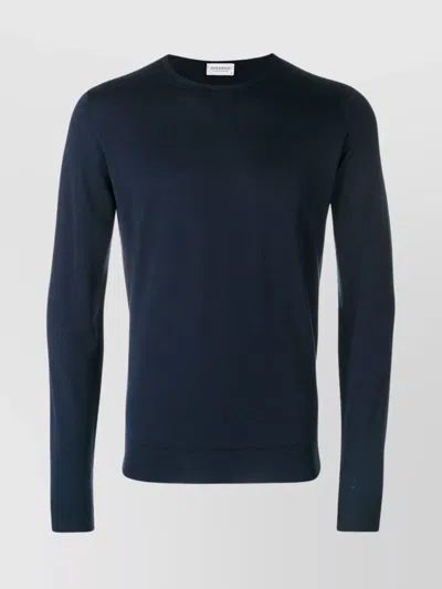JOHN SMEDLEY LONG SLEEVE RIBBED CREW NECK SWEATER