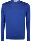 John Smedley Long Sleeve T-shirt In 蓝色