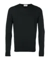 John Smedley Long-sleeved Sweater In Black