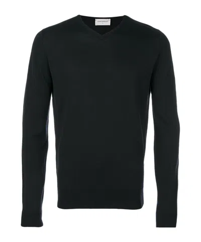 John Smedley Long-sleeved Sweater In Black