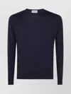 John Smedley Hatfield Long Sleeves Crewneck Pullover In Blue