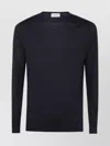 John Smedley Marcus Virgin Wool Crewneck Sweater In Blue
