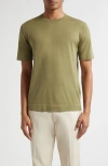 John Smedley Lorca Crewneck T-shirt In Green